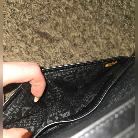 Chanel Chocolate Bar Silver Metallic & Black Long Wallet (EUC)(10557039) - Picture 7 of 12